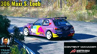 TEAM RRP RITY 74 assettocorsa 4k 306 MAXI S loeb Rally Racc CatalunyaCosta Daurada [upl. by Eniad]