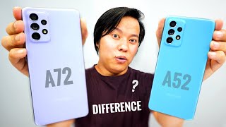 Samsung Galaxy A52 vs A72 Unboxing  Whats the Difference 🤔 [upl. by Madoc]