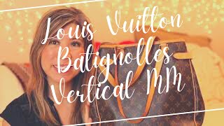 LOUIS VUITTON BATIGNOLLES VERTICAL MM  REVIEW amp WHATS IN MY BAG [upl. by Adiela634]