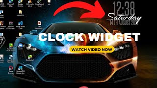 How to Add Clock Widget on Desktop in Windows 10 [upl. by Whall]