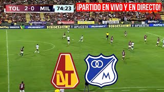 🚨 TOLIMA 2  0 MILLONARIOS EN VIVO Y EN DIRECTO 🏆 FECHA 4  LIGA BETPLAY I2024 🚨 [upl. by Auhsohey]