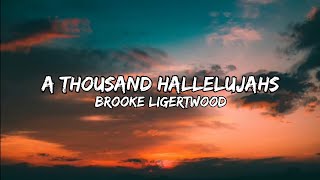 A Thousand Hallelujahs  Brooke Ligertwood  Lyrics Video [upl. by Mindy]