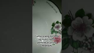 nulis nama di piring orang lombok [upl. by Norabel]