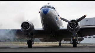 Douglas DC3 Air France  Smoky Engines Startup [upl. by Cele]