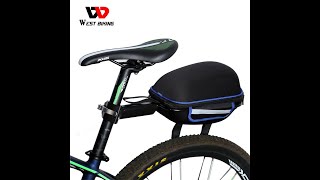 West Biking Bicycle Rear Luggage Bag Reflective Waterproof Rain Cover Bike Tail Bag With Rack0707151 [upl. by Sardse530]