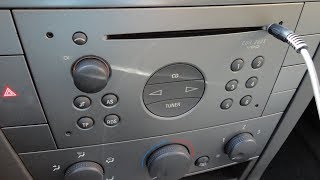 AUX in Siemens CDR 2005 VDO Opel Vauxhall [upl. by Massey]