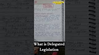 what is delegated legislation administrativelaw [upl. by Rammus]