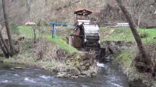 Wassermühle  Wasserrad an der Bode  grüne Energie  Harz  HD  April 2013 [upl. by Enrobso584]