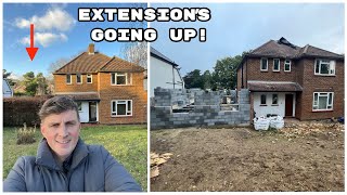 Builders starting block work steel work and lintels on my 1955 home renovation [upl. by Natanhoj]