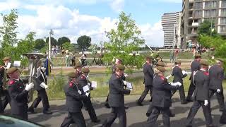 Boras Home Guard Band from Sweden at Flagparade Nijmegen 2024 [upl. by Aseena]