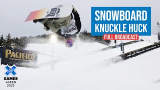 Chipotle Snowboard Knuckle Huck FULL COMPETITION  X Games Aspen 2023 [upl. by Notserk]