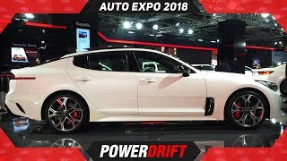 Kia Stinger GT  Auto Expo 2018  PowerDrift [upl. by Elburr]