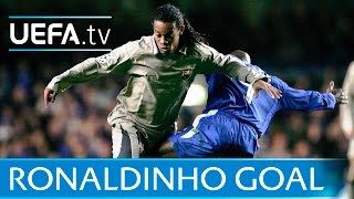 Ronaldinho Amazing Barcelona goal against Chelsea [upl. by Aidnic78]