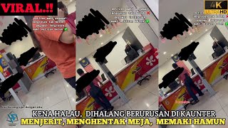 Lelaki berang tendang tiang besi di Imigresen UTC Shah Alam [upl. by Hennie772]