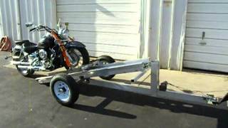 MOTORCYCLE TRAILER UNLOAD [upl. by Adnoraj367]