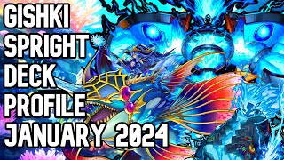 YuGiOh Gishki Spright Deck Profile January 2024  COMBO [upl. by Nnylhsa]