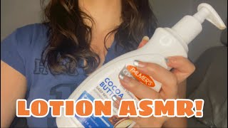 LOTION ASMR🧴Tapping Tracing Gripping Hand Sounds [upl. by Autry324]