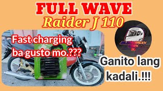 PAANO MAG FULL WAVE NG RAIDER J 110 [upl. by Atikal766]