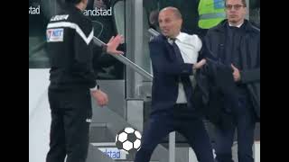 max allegri tira la giacca contro larbitro in Juventus Inter 01 [upl. by Ennaus22]