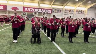 Razorback Fight Song or most of it from RMB Pregame Rehearsal  10192024 [upl. by Sayles]