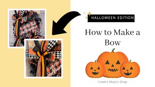 How to Make a Halloween Bow StepbyStep Guide [upl. by Yelsel]