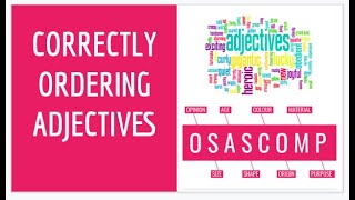 Online English  ordering adjectives OSASCOMP [upl. by Nedgo192]