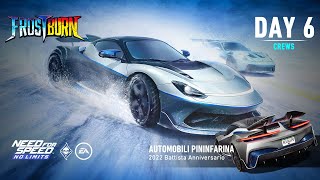 Need For Speed No Limits  Automobili Pininfarina Battista Anniversario Frostburn  Day 6  Crews [upl. by Sadella230]