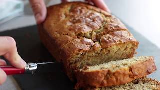 Vegan Banana Bread I The Buddhist Chef [upl. by Karna]