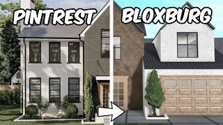 BUILDING A PINTREST HOUSE IN BLOXBURG [upl. by Oranneg]