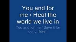 michael jackson  heal the world lyrics [upl. by Dickinson]