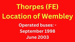 Location of the Wembley depot used by Thorpes FE [upl. by Ycniuq]