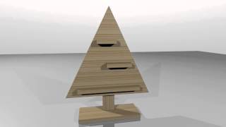 Steigerhouten Kerstboom Maken [upl. by Llacam]