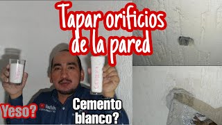 Resanar pared Yeso o cemento blanco [upl. by Asirb]