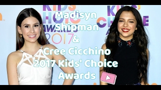 Cree Cicchino amp Madisyn Shipman Interview 2017 Kids Choice Awards  CELEB SECRETS [upl. by Dotty]