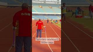 Sprinter workout 300’m reps sprint sprinters 100m 100mrunningtips runners youtubeshorts army [upl. by Ybor215]