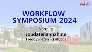 Workflow Symposium 2024  Jobdatenannahme [upl. by Weibel]