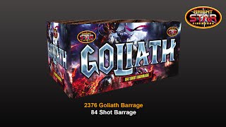 Bright Star Fireworks  2376 Goliath 84 Shot Barrage [upl. by Anitsihc]