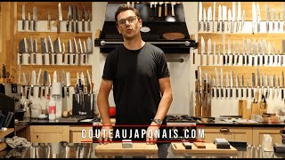 Comment entretenir sa pierre à aiguiser avec une astuce inédite   Coutellerie Bourly [upl. by Anyd]