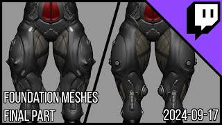 3D Character Sculpting  Marco Plouffes Twitch Stream of 20240917  Foundation Meshes Final [upl. by Gilder]