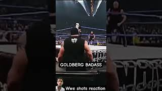 GOLDBERG 🧑‍🦲VS BROCK LESNAR 🐺  GOLDBERG ENTRANCE 😈 wwe attitude brocklesnar goldberg viral [upl. by Akcinehs546]