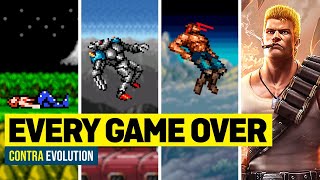 The Evolution of Game Over in Contra Games All Versions [upl. by Ditmore]