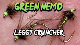 Fly Tying  Green Nemo quotLeggyquot Cruncher [upl. by Cristabel]