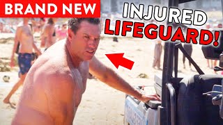 Lifeguard Injures Himself During Mass Rescue [upl. by Ardnuas215]