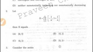 Montonically increasing or decreasing converge Msc entranc exam questionsmathssequence amp series [upl. by Driscoll]