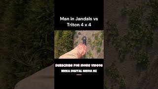 Man in Jandals vs Triton 4 x 4 shorts [upl. by Adan]