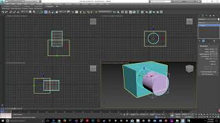 Boolean Subtract 3ds Max 2017 [upl. by Akel882]