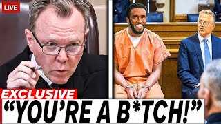 Judge GOES MAD At Diddy For Being COCKY During Court Trial [upl. by Larochelle]