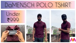 DAMENSCH Polo Tshirt 😘 Under ₹999  ✨Premium Polo Tshirt  From Myntra [upl. by Eelamme]