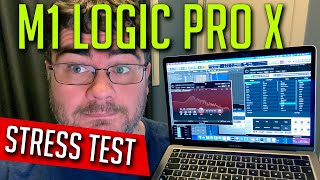 MacBook Pro M1 16GB  Logic Pro X Stress Test NATIVE M1 [upl. by Katusha]