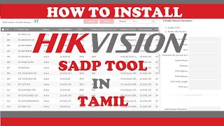 How to install hikvision sadp tool in tamil  தமிழில் hikvision sadp கருவியை நிறுவுவது எப்படி [upl. by Anailil]